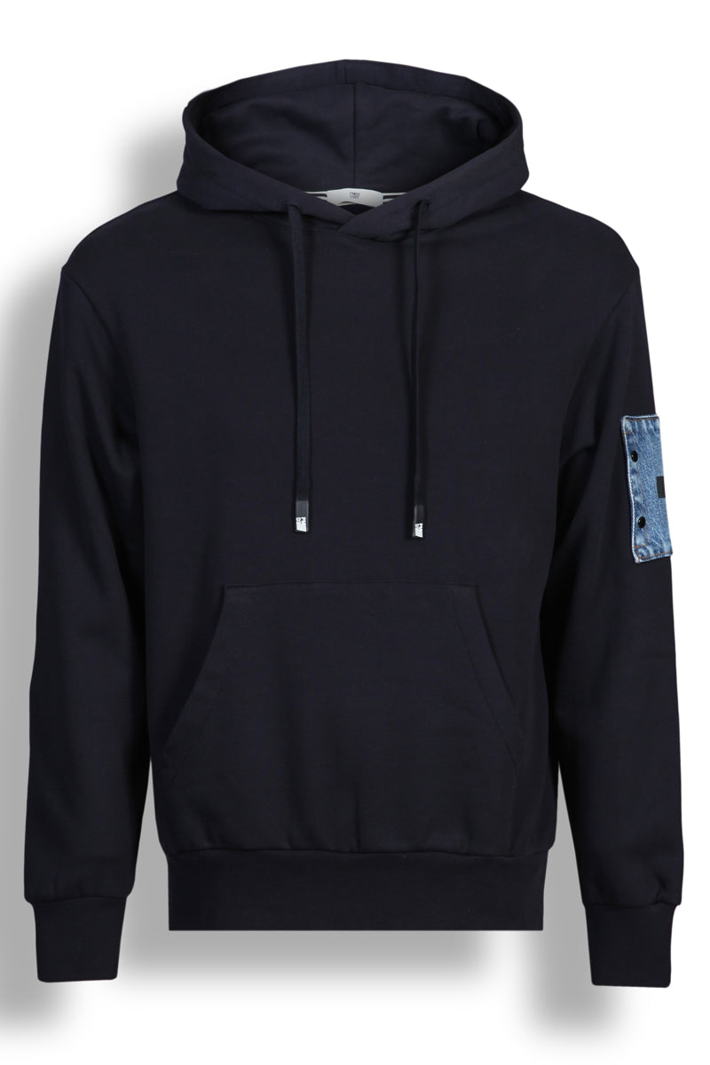 Felpa con Cappuccio MAURY DENIM T.FP04CG F26SW714