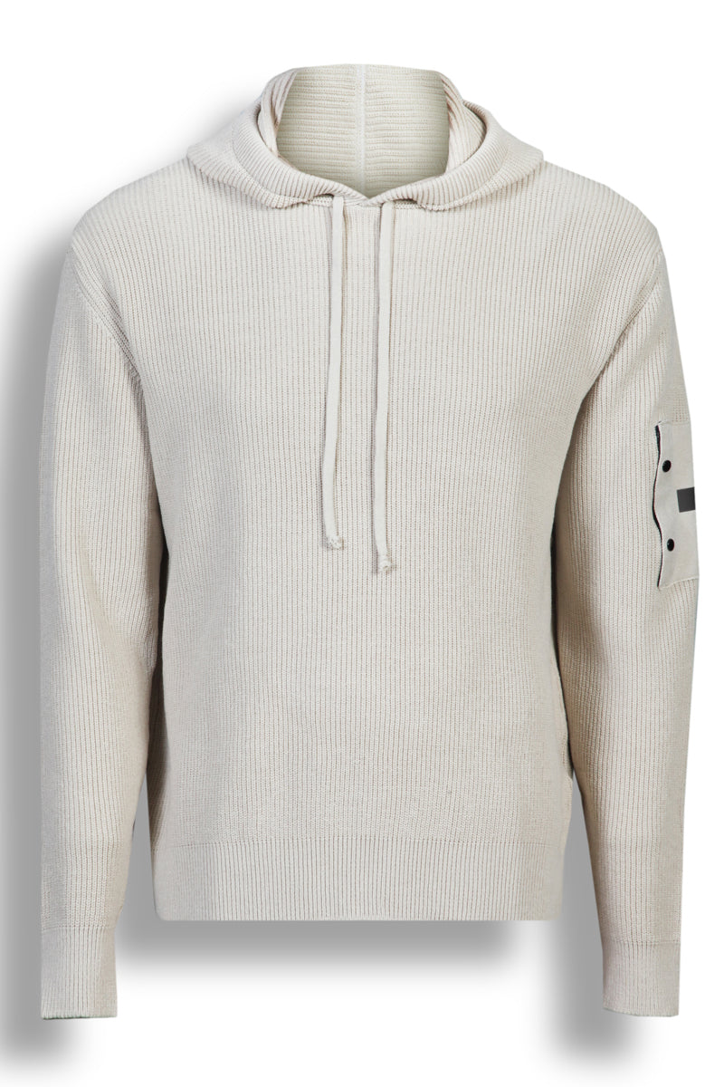 Felpa in maglia a costine CHIOKE F.7 F26MGA469 Panna