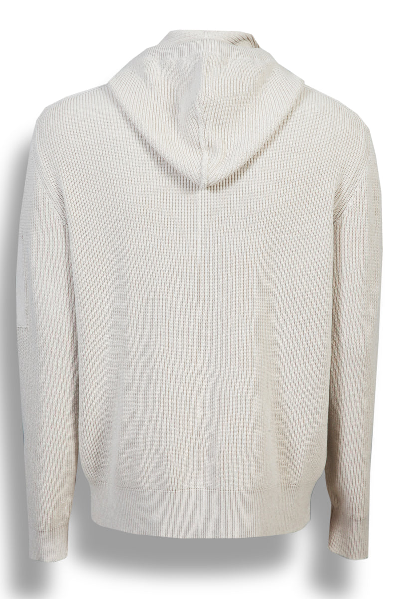 Felpa in maglia a costine CHIOKE F.7 F26MGA469 Panna