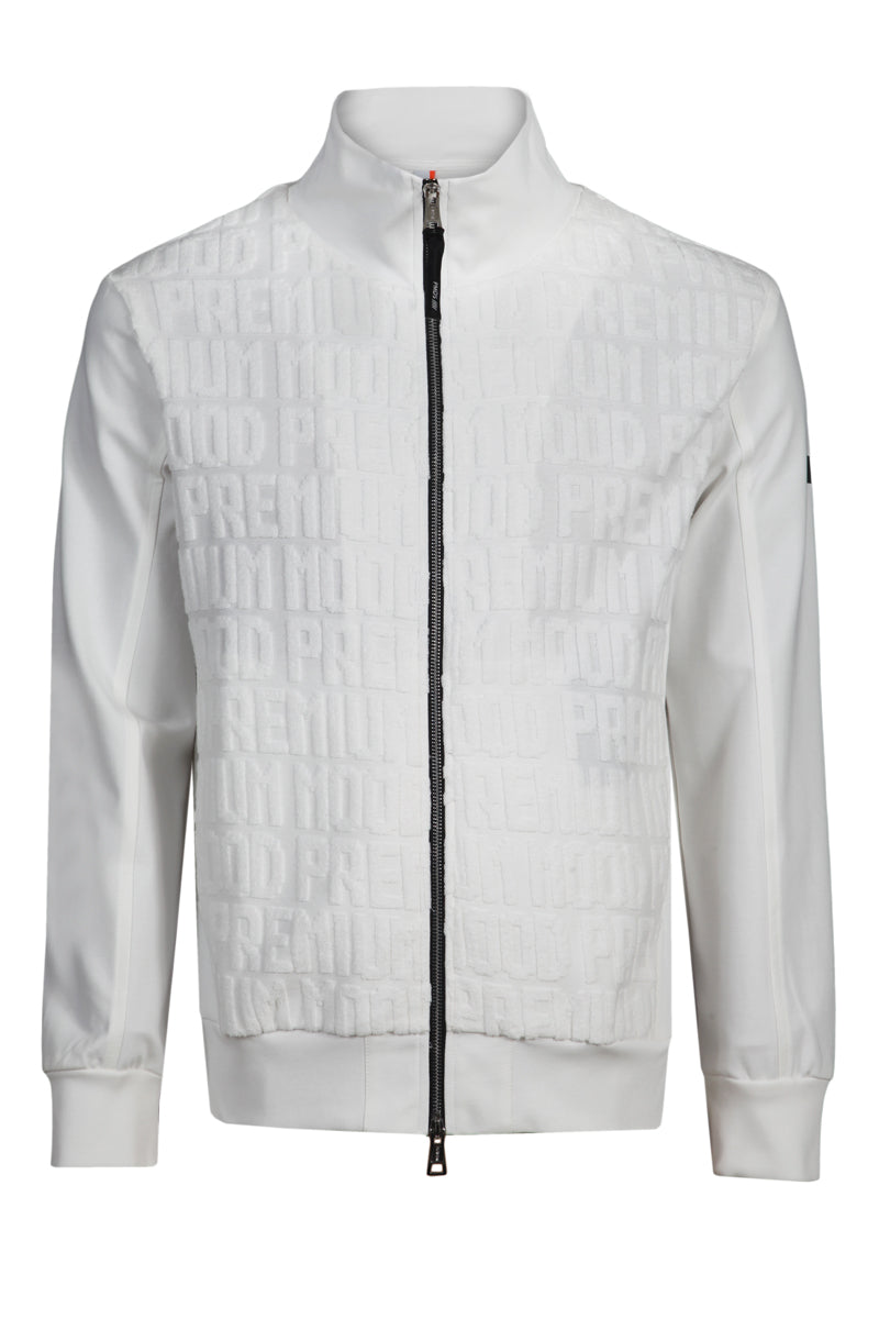 Felpa full zip BRANDING OPEN T.773 S26SW748 in spugna leggera