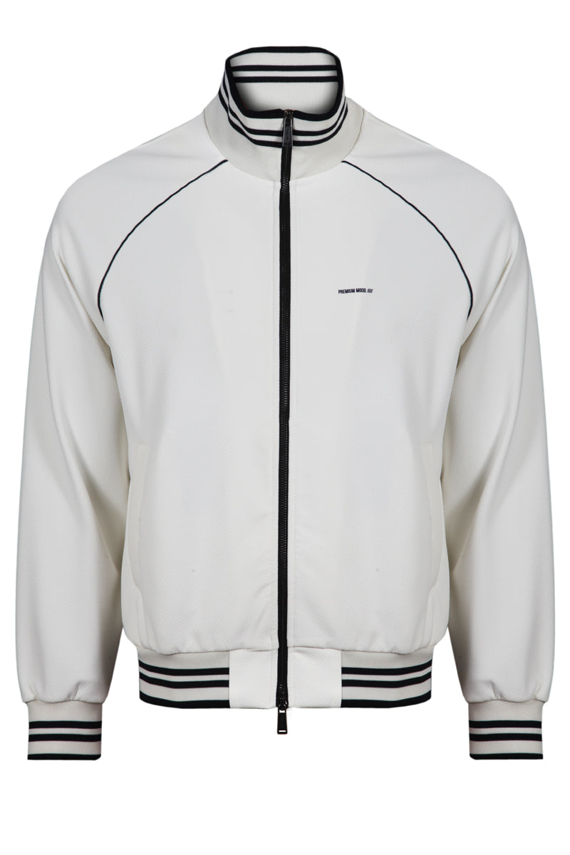 Felpa full zip EDWIN FLEECE T.811 S26SW751 in lycra nido d'ape