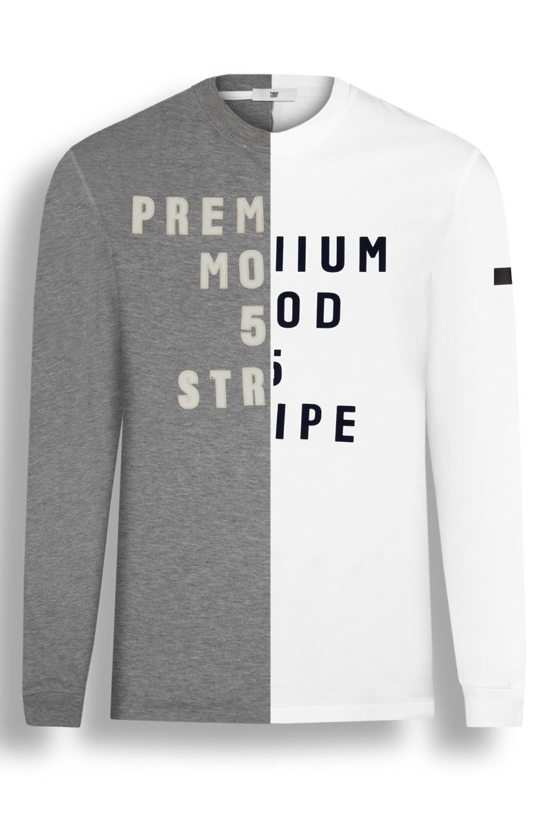 T-shirt Girocollo Manica Lunga UNIKA F26TSL305 Bicolor