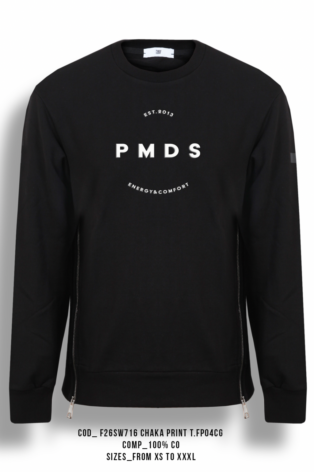 CHAKA PRINT Crewneck Sweatshirt T.FP04NG F26SW716 Black